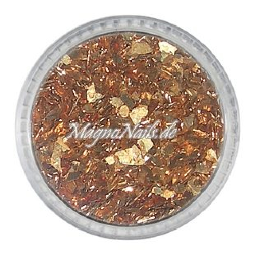 Glass Glitter - Glas Splitter - bronze Nail Art Nails Nagel Nögel Nailart