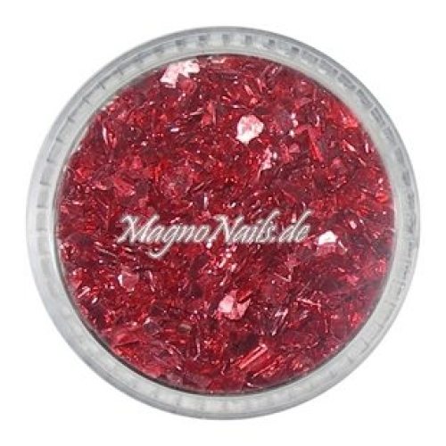 Glass Glitter - Glas Splitter - dunkelrot Nail Art Nails Nagel Nögel Nailart