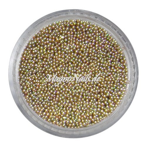 Nail Art Glasperlen - Glas Beads - light gold Nägel Nail art Nailart Nageldesign Nagel