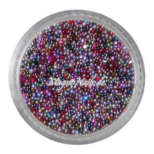 Nail Art Glasperlen - Glas Beads - multicolor Nägel Nail art Nailart Nageldesign Nagel