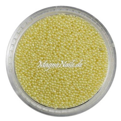 Nail Art Glasperlen - Glas Beads - gelb Nägel Nail art Nailart Nageldesign Nagel