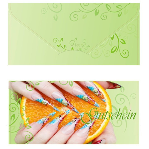 Preview: 10 x Geschenk Gutschein Karten 195 x 276mm