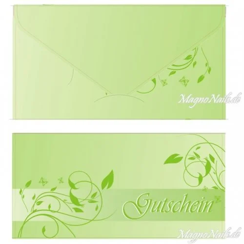 Geschenk Gutschein Karte 195 x 276mm Nail Art Nails Nagel Nögel Nailart