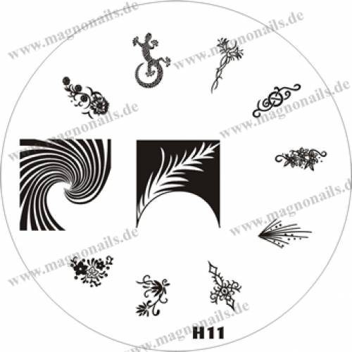 Nail Stamping Schablone H11
