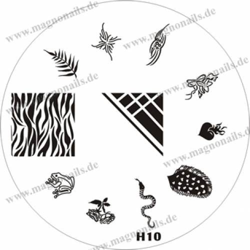 Nail Stamping Schablone H10