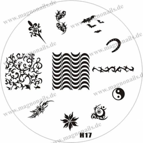 Nail Stamping Schablone H17