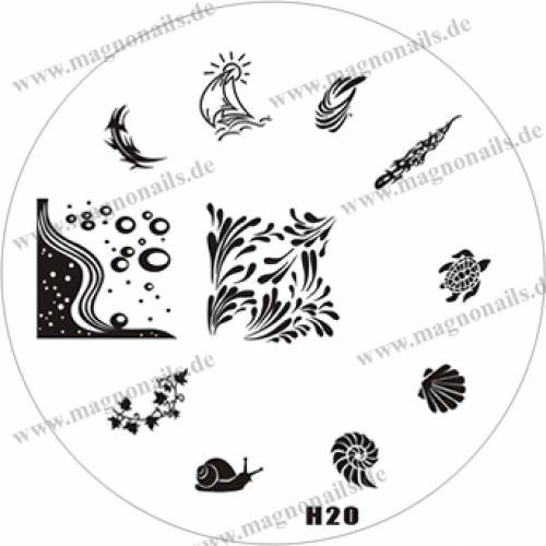 Nail Stamping Schablone H20