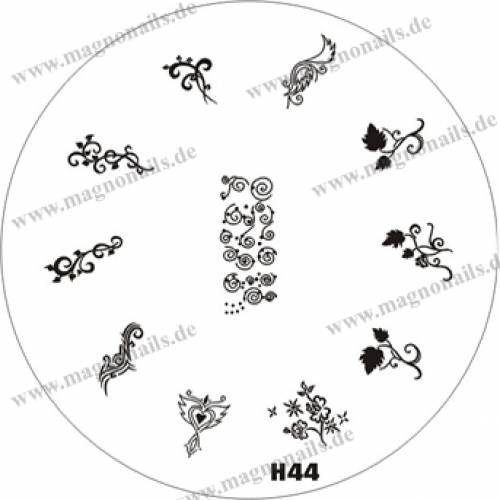 Nail Stamping Schablone H44