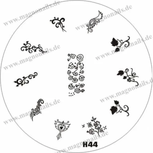 Nail Stamping Schablone H44