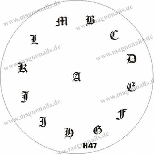 Nail Stamping Schablone H47
