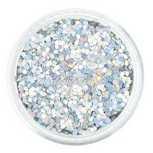 Nail Art Pailetten silber hologramm 1mm  Nägel Nails Nailart Nageldesign Nagel GlitzerPailetten