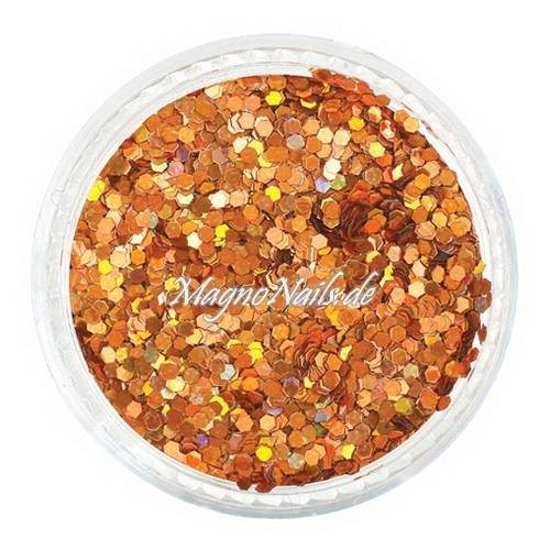 Nail Art Pailetten kupfer hologramm 1mm  Nägel Nails Nailart Nageldesign Nagel GlitzerPailetten