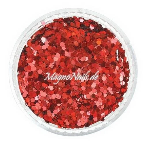 Nail Art Pailetten rot hologramm 1mm Nägel Nails Nailart Nageldesign Nagel GlitzerPailetten
