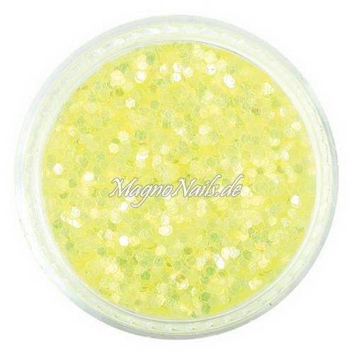 Nail Art Pailetten zitronengelb 1mm  Nägel Nails Nailart Nageldesign Nagel GlitzerPailetten