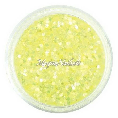 Nail Art Pailetten zitronengelb 1mm Nägel Nails Nailart Nageldesign Nagel GlitzerPailetten