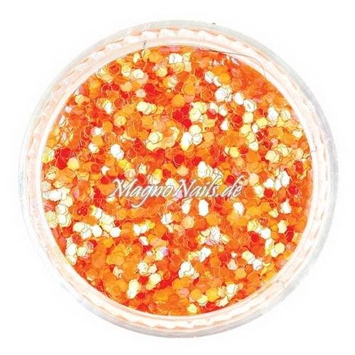 Nail Art Pailetten orange 1mm  Nägel Nails Nailart Nageldesign Nagel GlitzerPailetten