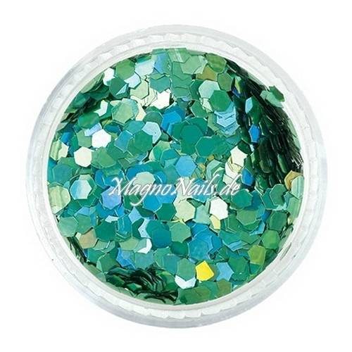 Nail Art Pailetten mint hologramm 3mm  Nägel Nails Nailart Nageldesign Nagel GlitzerPailetten
