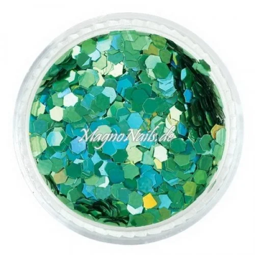 Nail Art Pailetten dunkelgrün hologramm 3mm Nägel Nails Nailart Nageldesign Nagel GlitzerPailetten