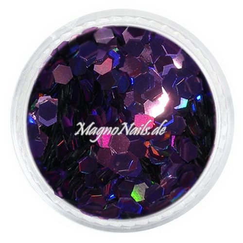 Nail Art Pailetten lila hologramm 3mm  Nägel Nails Nailart Nageldesign Nagel GlitzerPailetten