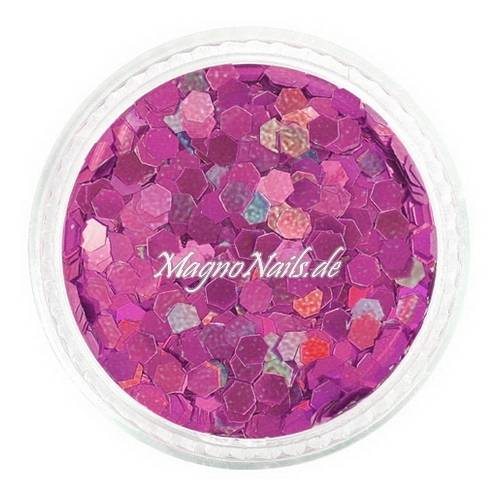 Nail Art Pailetten pink hologramm 3mm  Nägel Nails Nailart Nageldesign Nagel GlitzerPailetten