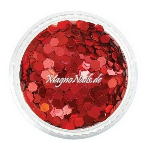 Nail Art Pailetten rot hologramm 3mm Nägel Nails Nailart Nageldesign Nagel GlitzerPailetten