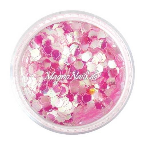 Nail Art Pailetten rosa 3mm  Nägel Nails Nailart Nageldesign Nagel GlitzerPailetten