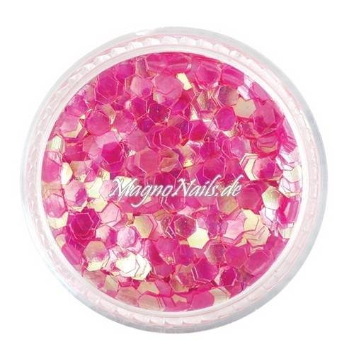 Nail Art Pailetten pink 3mm  Nägel Nails Nailart Nageldesign Nagel GlitzerPailetten