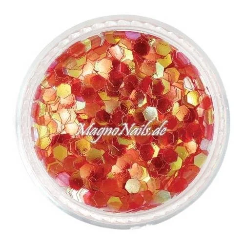 Nail Art Pailetten rot 3mm Nägel Nails Nailart Nageldesign Nagel GlitzerPailetten