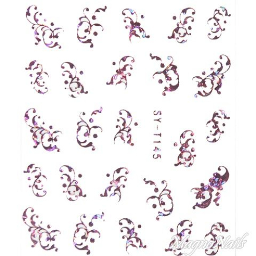 2D Nail Art One Stoke Sticker