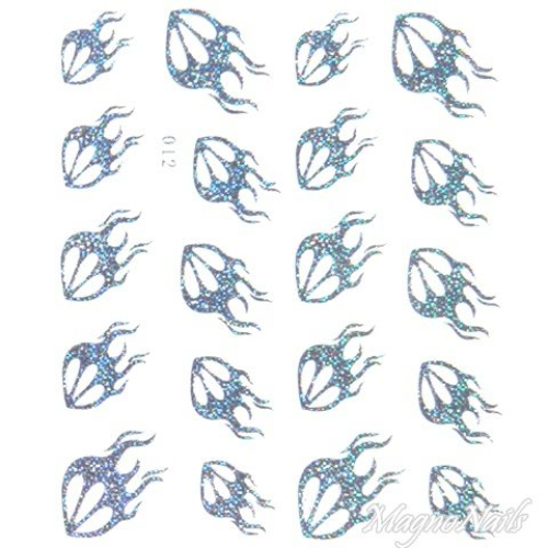 2D Nail Art One Stoke Sticker