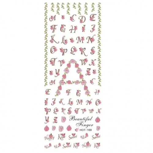 2D Nail Art One Stoke Sticker