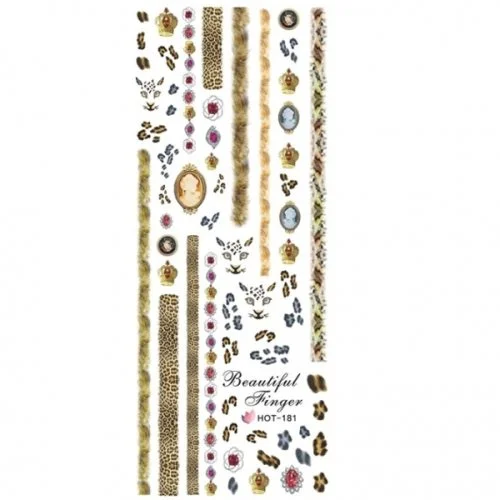 2D Nail Art One Stoke Sticker