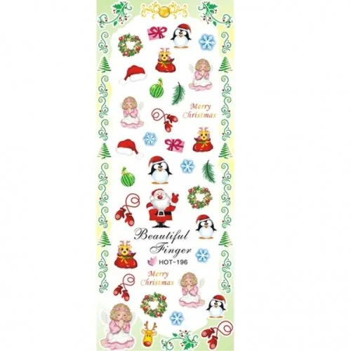 2D Nail Art One Stoke Sticker