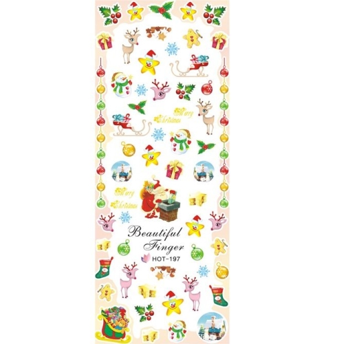 Nail Art Water Sticker - Weihnachten
