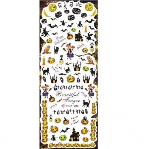 2D Nail Art One Stoke Sticker