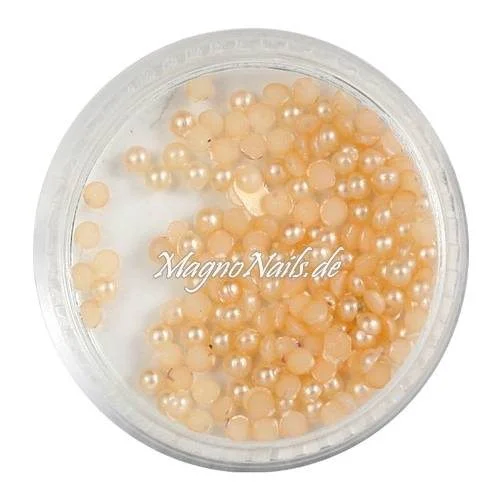 Nail Art Einlegemotive - Halbperlen pfirsich Nägel Nails Nailart Nageldesign Nagel Glitzersteine