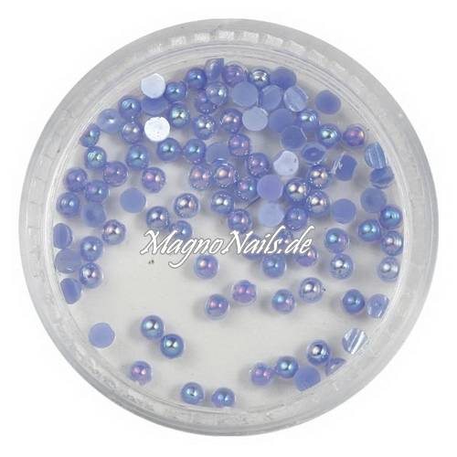Nail Art Einlegemotive - Halbperlen flieder AB Nägel Nails Nailart Nageldesign Nagel Glitzersteine