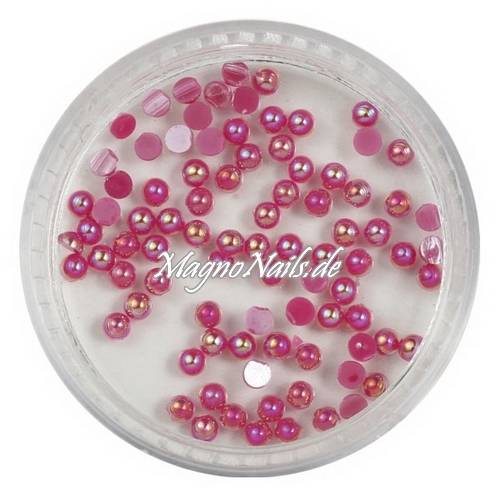 Nail Art Einlegemotive - Halbperlen weinrot AB Nägel Nails Nailart Nageldesign Nagel Glitzersteine