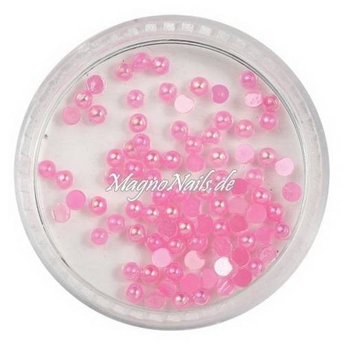 Nail Art Einlegemotive - Halbperlen rosa AB Nägel Nails Nailart Nageldesign Nagel Glitzersteine