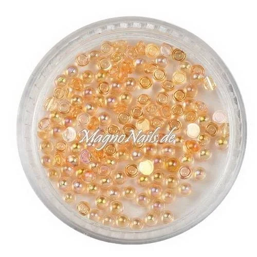 Nail Art Einlegemotive - Halbperlen natur AB Nägel Nails Nailart Nageldesign Nagel Glitzer