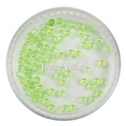 Nail Art Einlegemotive - Halbperlen apfelgrün AB Nägel Nails Nailart Nageldesign Nagel Glitzersteine