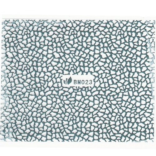 3D Metallic Sticker - silber Seblstklebende Aufkleber Nagelsticker Nagelaufkleber Giraffe
