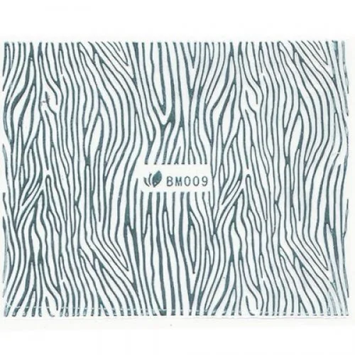 3D Metallic Sticker - silber Seblstklebende Aufkleber Nagelsticker Nagelaufkleber