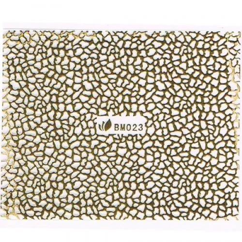 3D Metallic Sticker - gold Seblstklebende Aufkleber Nagelsticker Nagelaufkleber Girafe