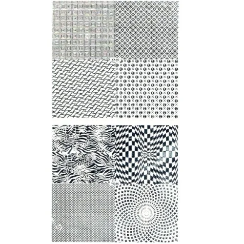 3D Full Cover Metallic Sticker Set - silber Selbstklebende Nagelaufkleber Nagelsticker