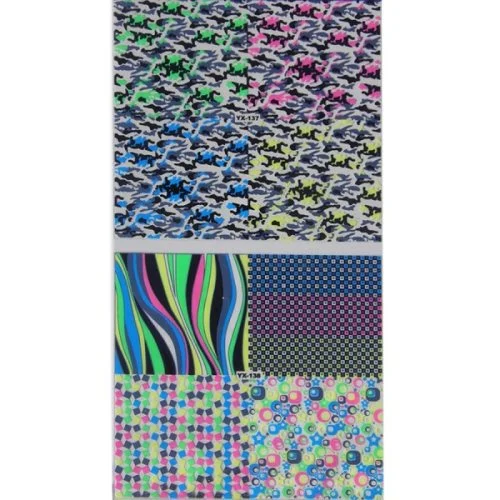 3D Full Cover Metallic Sticker Set - silber Selbstklebende Nagelaufkleber Nagelsticker