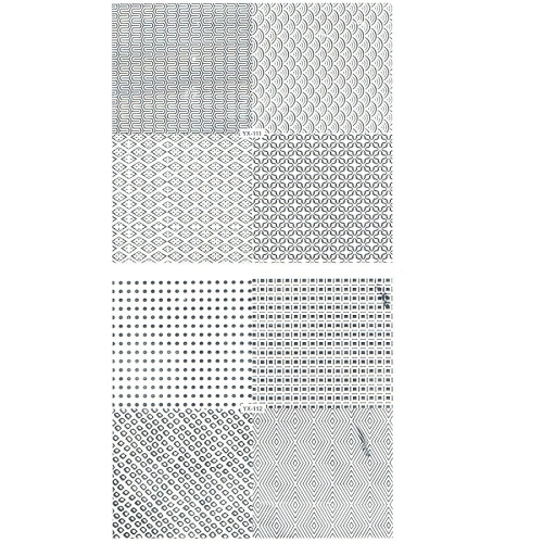3D Full Cover Metallic Sticker Set - silber Selbstklebende Nagelaufkleber Nagelsticker