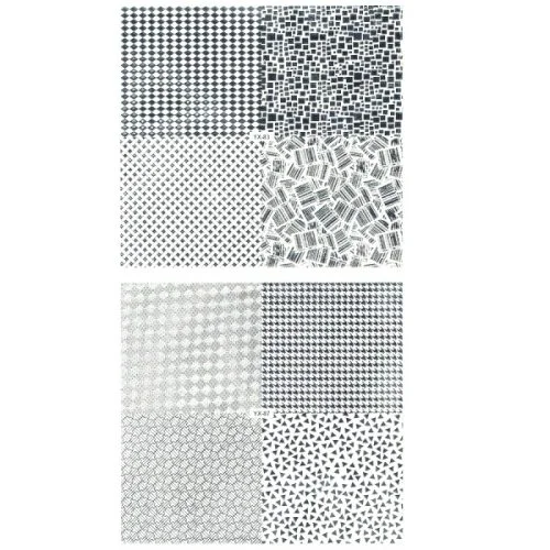 3D Full Cover Metallic Sticker Set - silber Selbstklebende Nagelaufkleber Nagelsticker