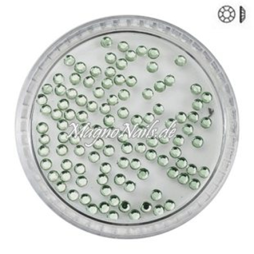 Ministrasssteine - rund hellgrün Nail Nagelstudio Nägel Nailart Nail art