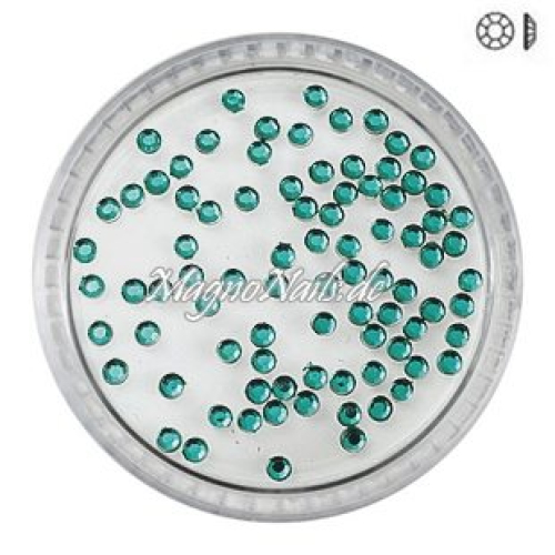 Ministrasssteine - rund dunkelgrün Nail Nagelstudio Nägel Nailart Nail art